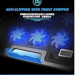 Aluminum Panel Laptop Cooling Pad, Gaming 6Fans