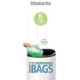Brabantia Compostable Bin Liners, Size K, 10 L - 10 Bags