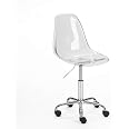 Amazon.com: Urban Lifestyle Acrylic Rolling Chair, Clear 21.25D x 19.68W x 34H Inch : Home & Kitchen