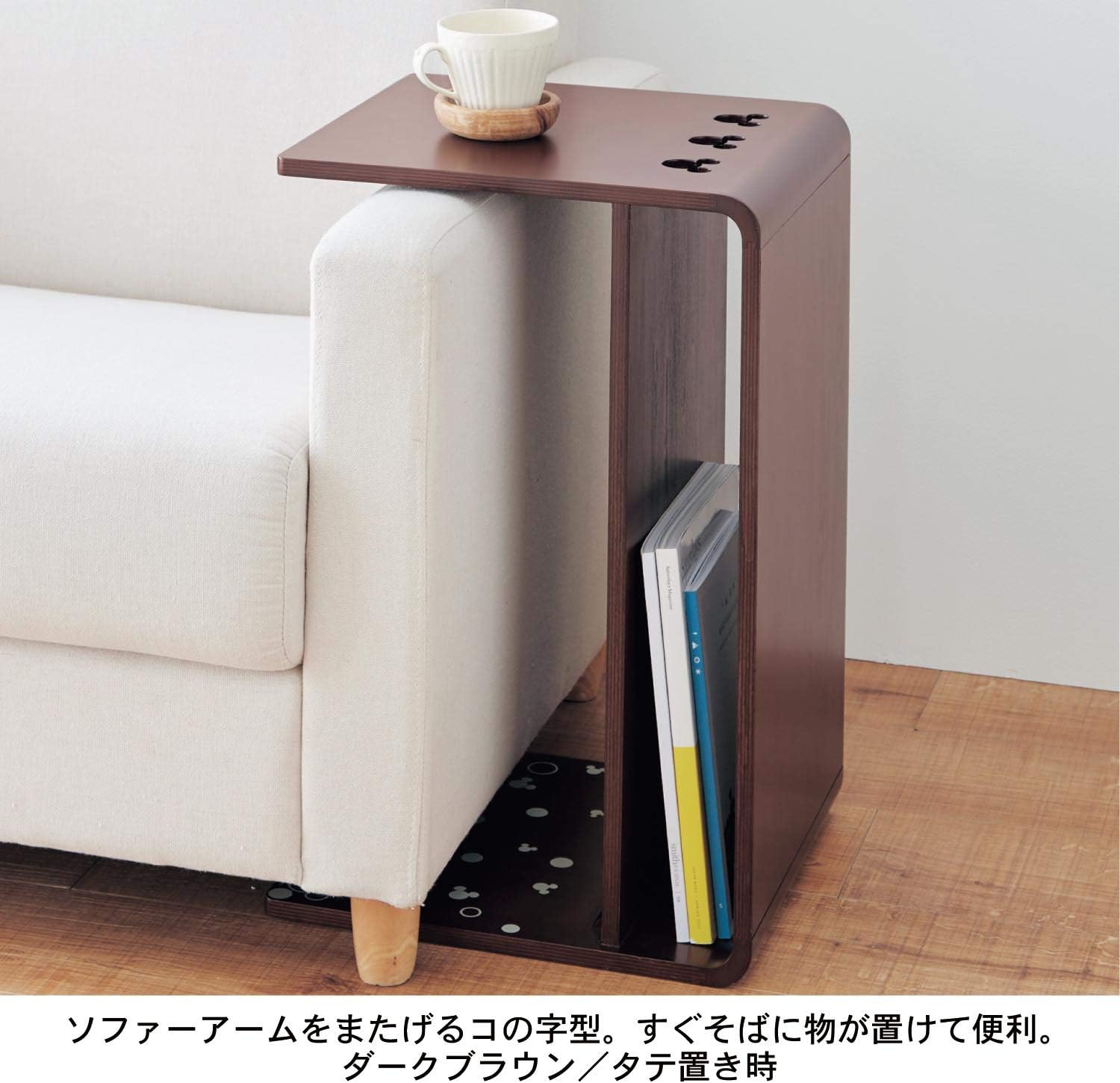 Amazon Co Jp ベルメゾン ディズニー サイドテーブル ローテーブル 新生活 完成品 ホワイト ホーム キッチン