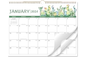 SUSIDOMI 2024 Calendar - 2024 Wall Calendar 12 Months, Jan.2024 - Dec.2024, Calendar 2024, 14.8 x 11.57 in, Monthly Calendar with Julian Date, Twin-Wire Binding, Great for Hanging on The Wall
