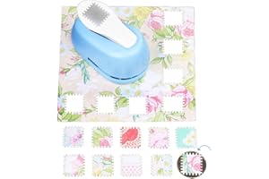 1 Inch Square Paper Puncher - Portable Rectangle/Stamp Shape Craft Hole Puncher for Scrapbooking, Photo Albums and Art Projec