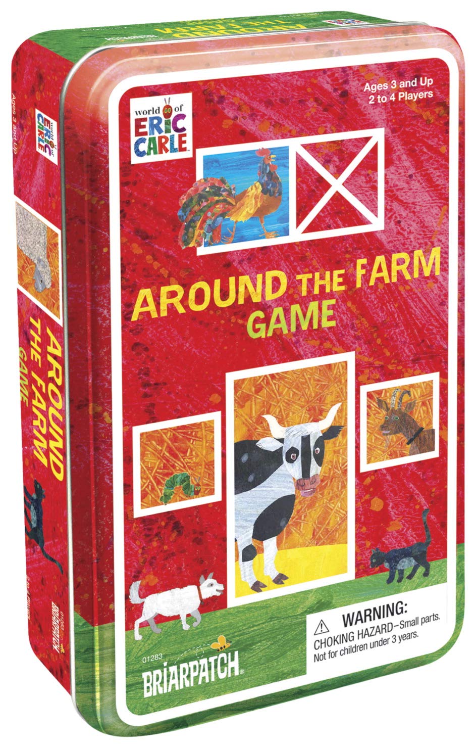 Briarpatch (BRJEE) World of Eric Carle Around the Farm Card Game Tin, Multi