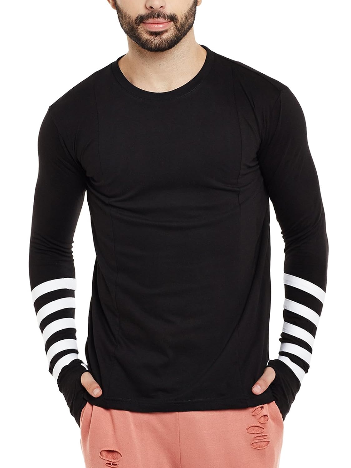 fugazee wrist wrap thumbhole t-shirt