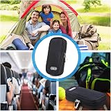 YOUSHARES Insulin Travel Case with 2 Ice Packs Black Compact Portable Insulated view 7