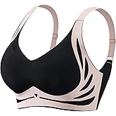 STARLACKC Jelly Bras for Women Plus Size Bras Wireless Bra No Underwire Push Up Seamless Sleep Comfortable Womens