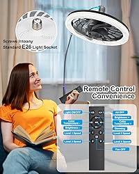 Ceiling Fans with Lights, Socket Fan Light with
