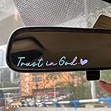Christian Decal, Rear View Mirror Decal, Faith Car