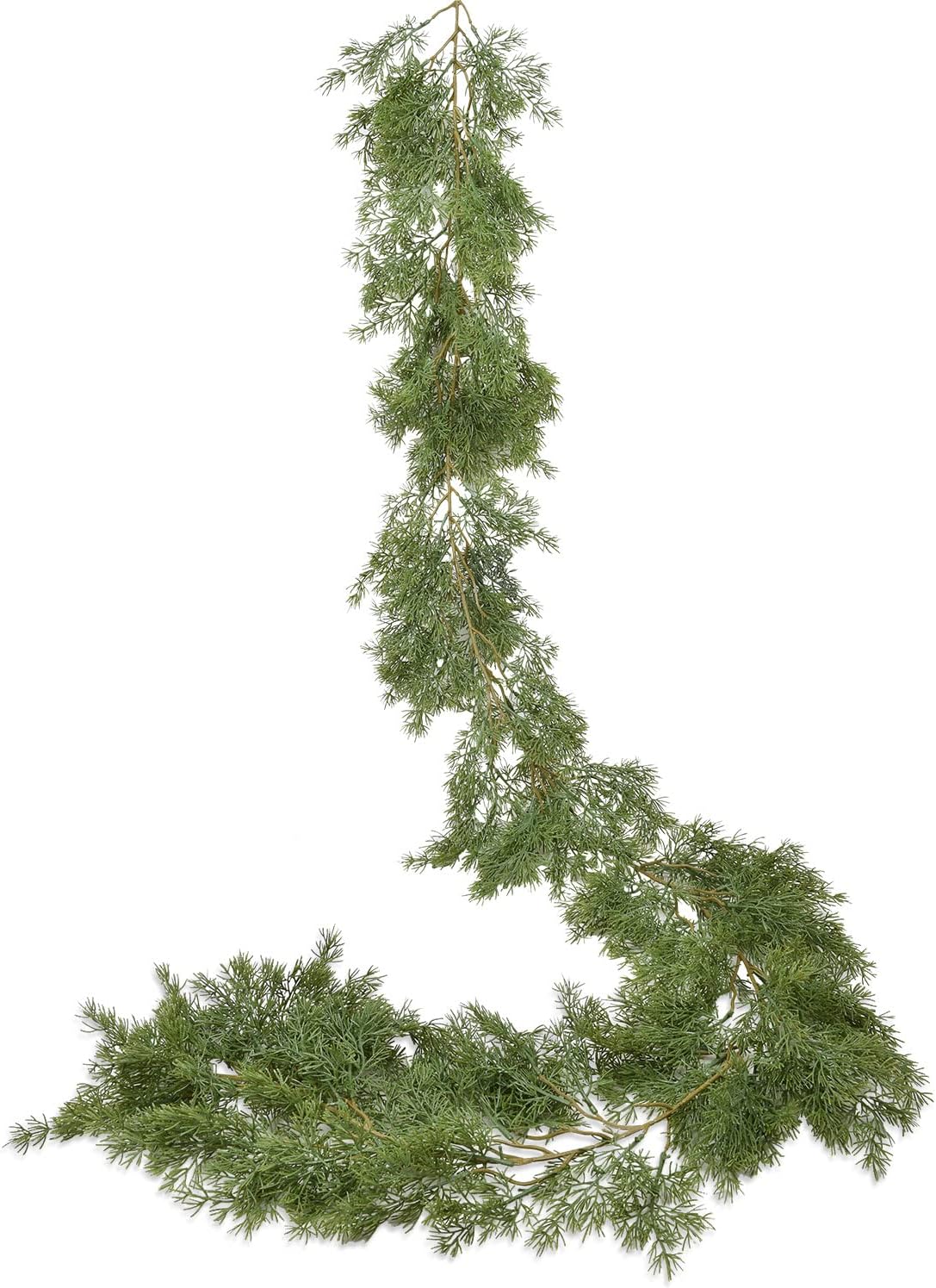Wreaths, Garlands & Swags - DearHouse 6.01Ft Christmas Garland Pine Cypress Artificial Greenery Garland,Artificail Pine Christmas Garland for Holiday Season Mantel Fireplace Table Runner Centerpiece Décor