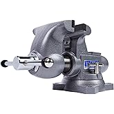 Wilton Tradesman Bench Vise, 6-1/2" Jaw (Width-6", Max Opening-4") Throat (Model 1765), gray