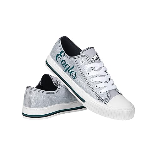 FOCO Philadelphia Eagles NFL Womens Color Glitter Canvas Shoes in  Kuwait Whizz Sneakers