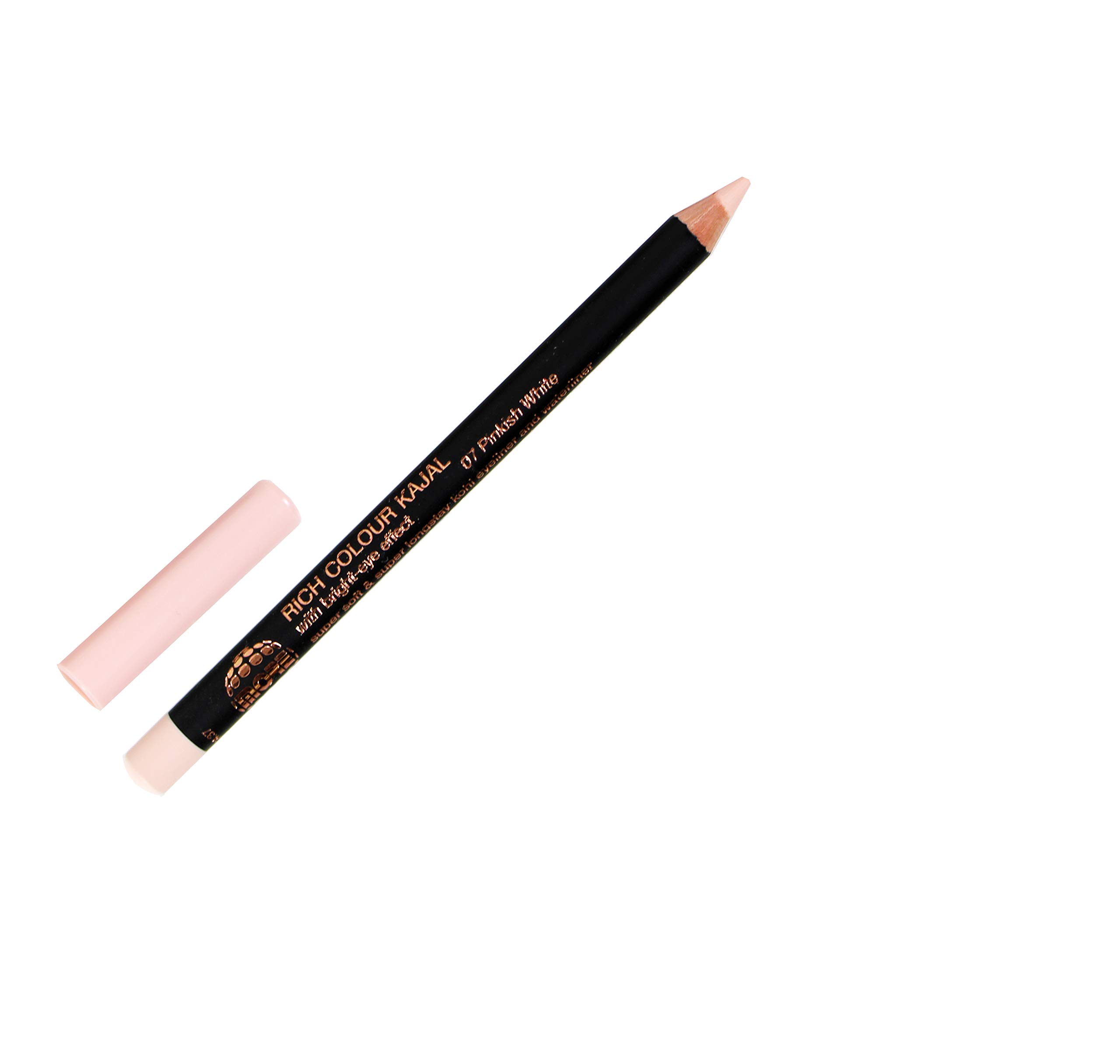 07 Pinkish White More Rich Colour Kajal bright eye effect eyeliner and waterliner inner eyelid Kohl eye liner pencil