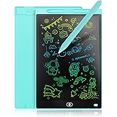 Genialba LCD Writing Board 16 Inches, Colourful Electronic Tablet, Portable Erasable Drawing Board, Graphic Tablet for Children's Games 3 4 5 6 7 Year Old Kid Boys Girls (Blue)