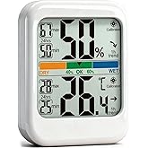 G.CATACC Digital Hygrometer Indoor Thermometer Humidity Meter Gauge with Max/Min Record Room Thermometer Temperature and Humi