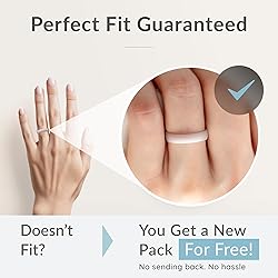 ThunderFit Women Breathable Silicone Promise Rings