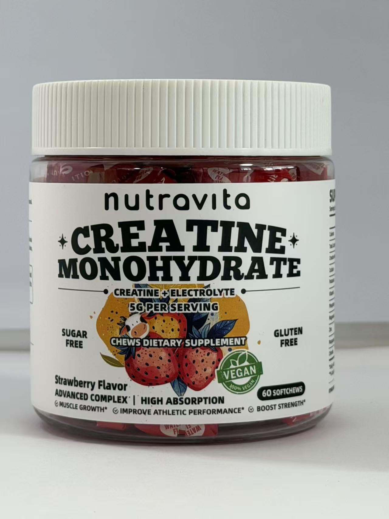 Creatine Monohydrate + Electrolytes (Strawberry)