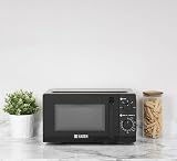 Haden 17L Black Microwave Oven 700W 5 Power Levels Defrost Manual controls view 5