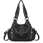 Angel Kiss Small Purses for Women Hobo Shoulder Bags Y2K Vegan Leather Multi-Pocket Handbags Designer Crossbody Tote Bag