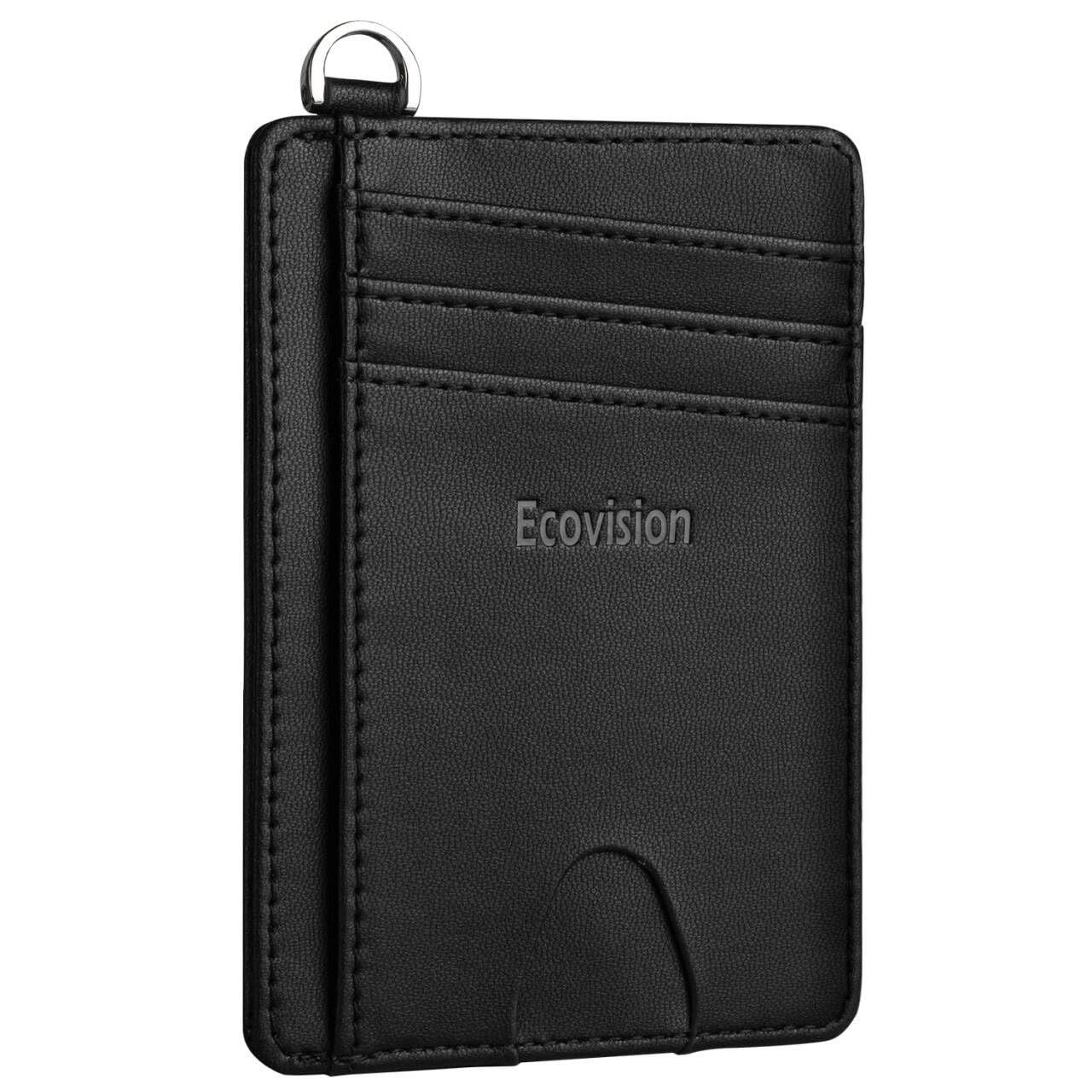 Small Wallet Screen EcoVision Slim Minimalist Front Pocket Wallet, RFID Blocking Credit ...