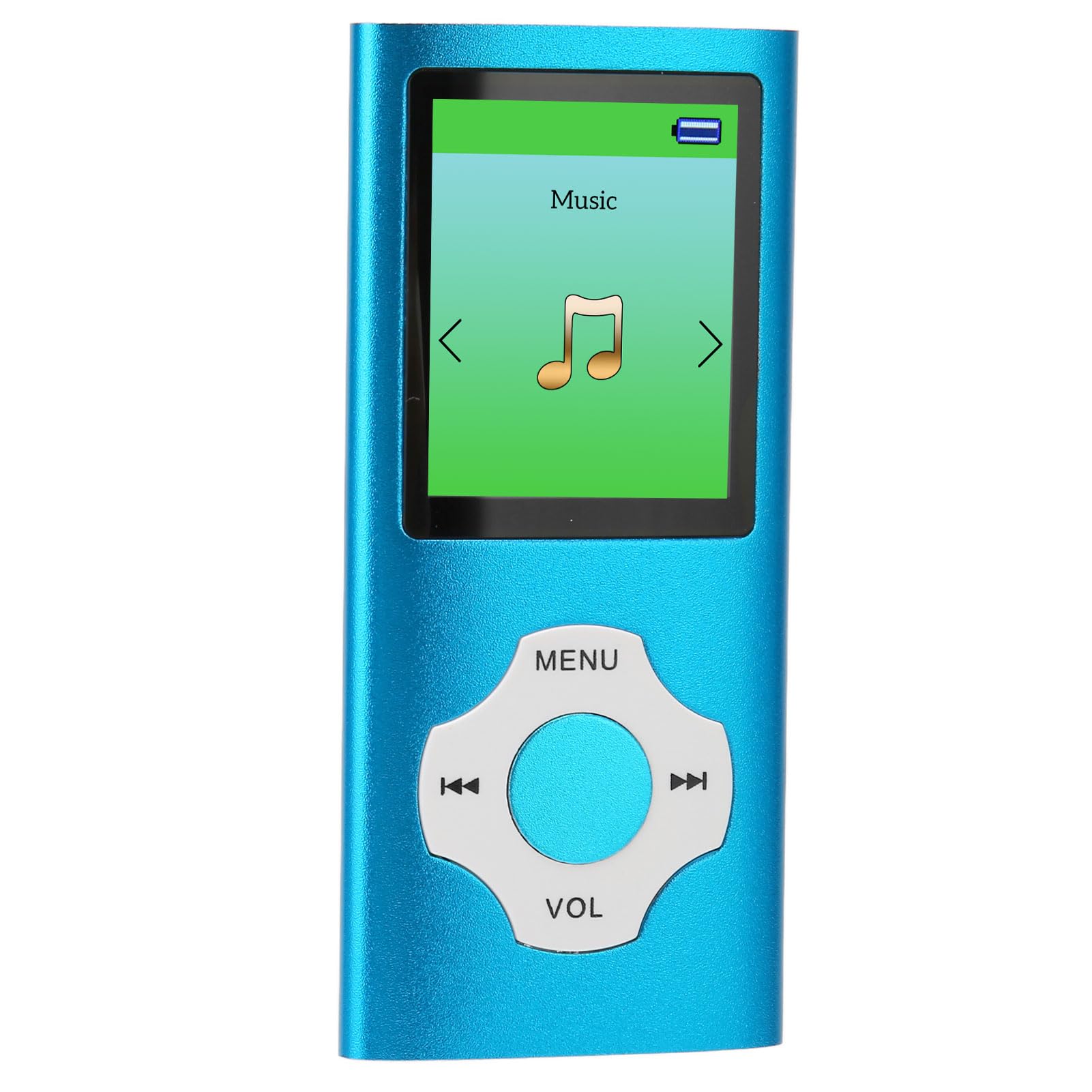 MP3 Player Support 64G TF Card, Portable HiFi Music Player with Voice Recorder, FM Radio, Photo Viewer, E-Book Player, MP3 Player for Kids Gifts Students (Sky Blue)