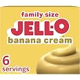 Jell-O Instant Pudding & Pie Filling, Family Size, Banana Cream, 5.1 oz | Sweet Treat, Just Mix with Cold Milk & Set in 5 Min