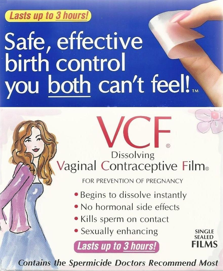 VCF Dissolving Vaginal Contraceptive Films - 9 CT (Pack of 2)