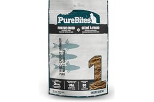 PureBites Minnow Freeze Dried Cat Treats, 1 Ingredient, Made in USA, 2.3oz