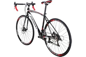EUROBIKE Road Bike XC550 Bicycle 49 cm Frame Bikes for Adults Dual Disc Brake Road Bikes for Men Bicycle