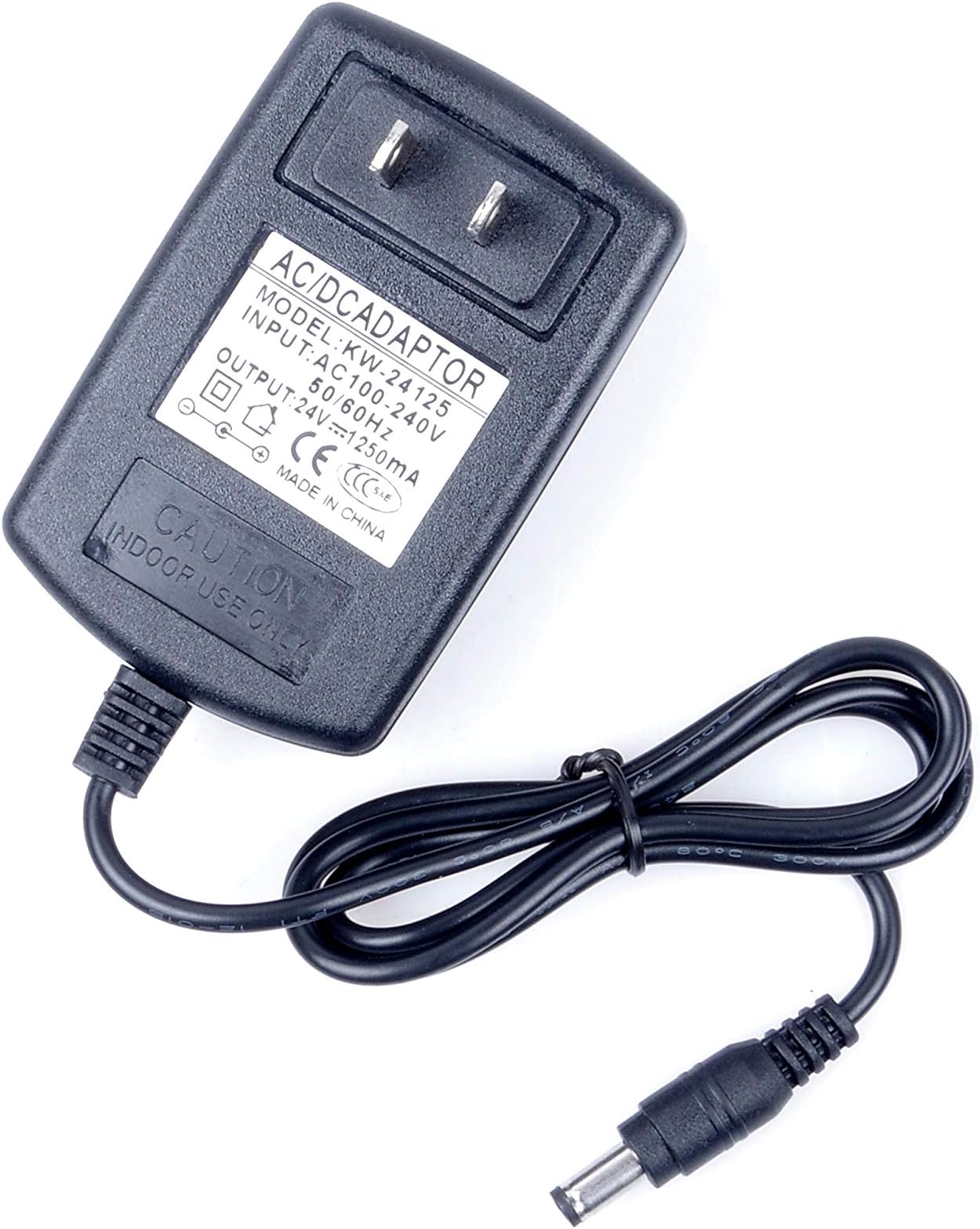 LIVISN AC Adapter DC 24V 1.25A 1250ma 30W Power Supply Adapter AC 100v-240v Transformers Interface 5.5x2.5mm Suitable for Routers switches Control Systems