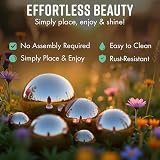 GloBrite 6 Pcs Stainless Steel Mirror Balls Garden Ornaments 50-150mm view 7