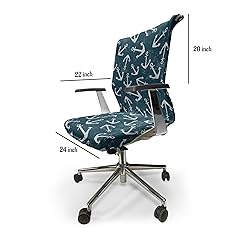 Ambesonne Nautical Office Chair Cover, Marine