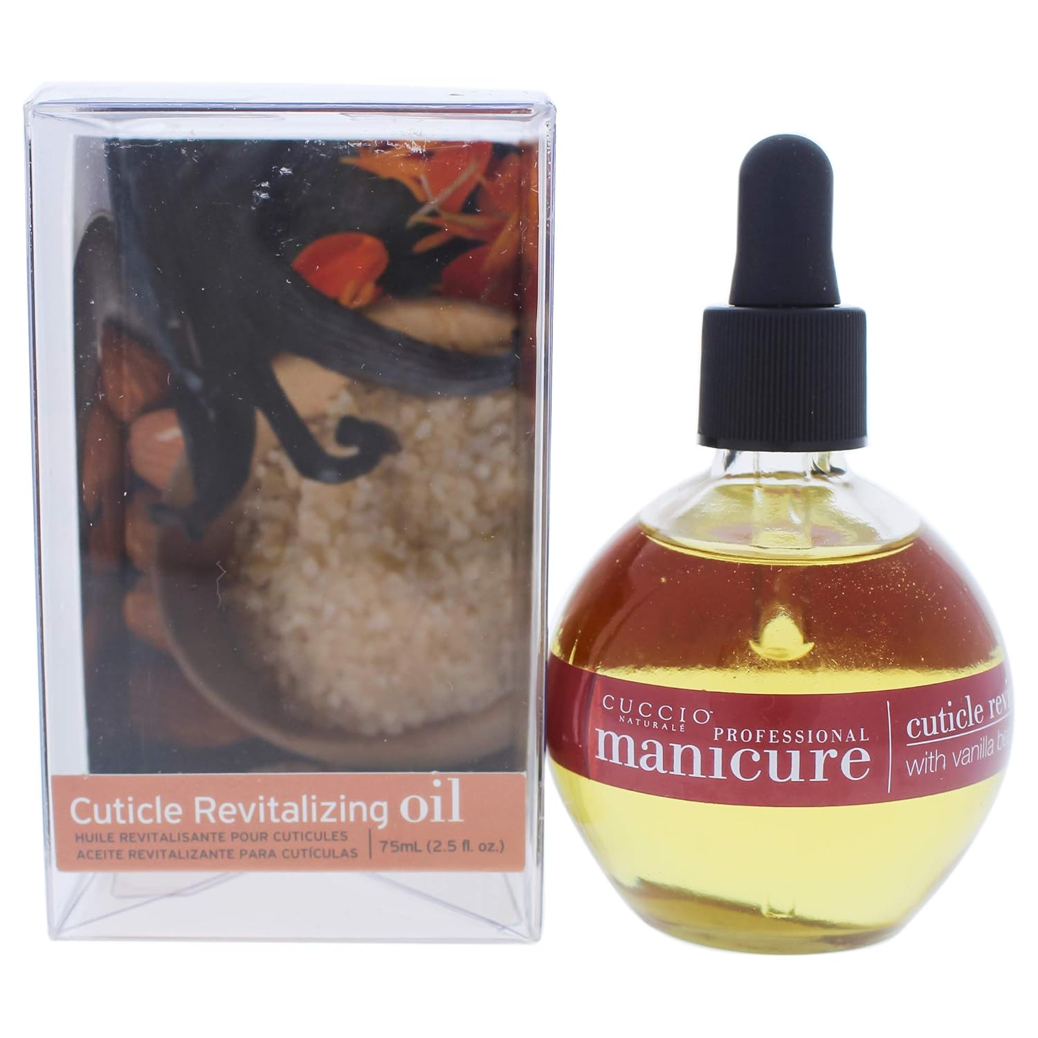 Cuccio Naturalé Vanilla Bean & Sugar Cuticle Revitalizing Oil - Super-Penetrating - Nourish, Comfort, De-Stress - Paraben/Cruelty Free, w/ Natural Ingredients/Plant Based Preservatives - 2.5 oz: Beauty
