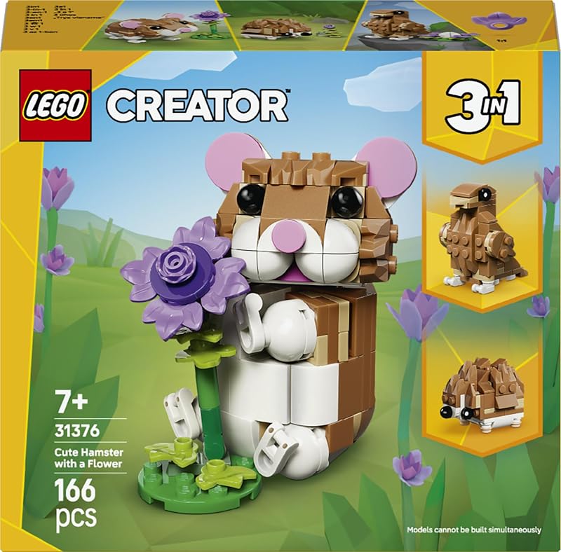 Creator 3-en-1 L’Adorable Hamster et la Fleur 31376