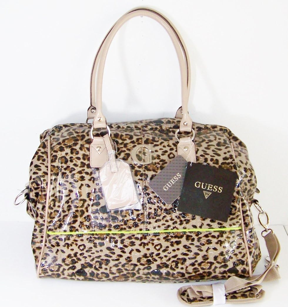 Guess Bachelorette Leopard Print Xlarge Tote Weekender Bag