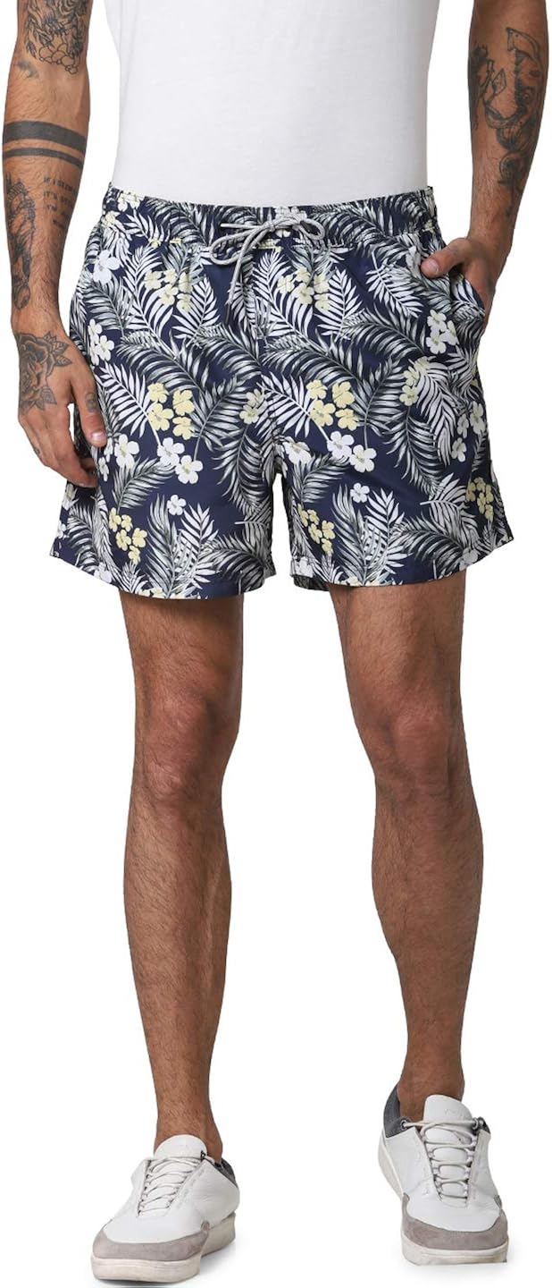 Jack \u0026 Jones Jjiaruba Jjswimshorts AKM Tropic STS Maillot de Bain Homme  Shorts de bain Sports et Loisirs