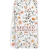 KFXHANGD Meme Kitchen Towels, Meme Gifts, Meme Dish Towels, Meme Gifts Grandma, Grandma Mothers Day Birthday Gifts for Meme, Meme Hand Tea Towels for Bathroom Kitchen Decor, 16x24 Inches