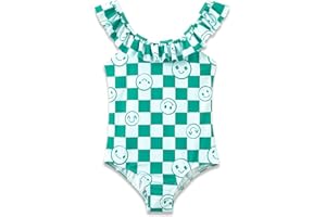 Dvenki Girls Mermaid Floral Swimsuit Bathing Suit Size 2T-10 Toddler, Little & Big Kids