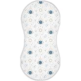 Kigai Magic Evil Eye Muslin Baby Burp Cloths - Super Absorbent and Soft Burping Rags - Cotton Burp Clothes Set for Boys and Girls, 2 Pack