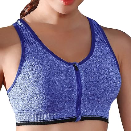 Vertvie Damen Seamless Sport BH – Nahtlos, Ohne Bügel, Mit Abnehmbaren Polstern & Verstellbaren Trägern