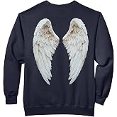 Cute Angel Wings On Back Comfort Colors Adult Sweatshirt