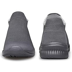 vibdiv Womens Sneakers Pull-on Flat Walking Shoes