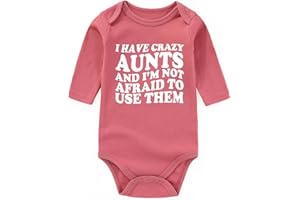 BESDEAR I Have Crazy Aunts Best Auntie baby clothes boy girl Aunties Bestie Baby Clothes Girl Baby Bodysuits Gifts
