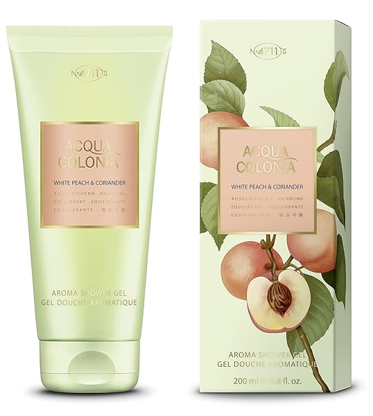 MUELHENS 4711 ACQUA COLONIA WHITE PEACH AND CORIANDER FOR WOMEN – 6.8 OZ SHOWER GEL