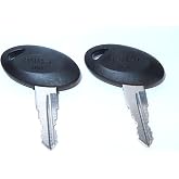 Bauer Camping Keys - Two Working ILCO Keys (338, RV Locks 331-360)