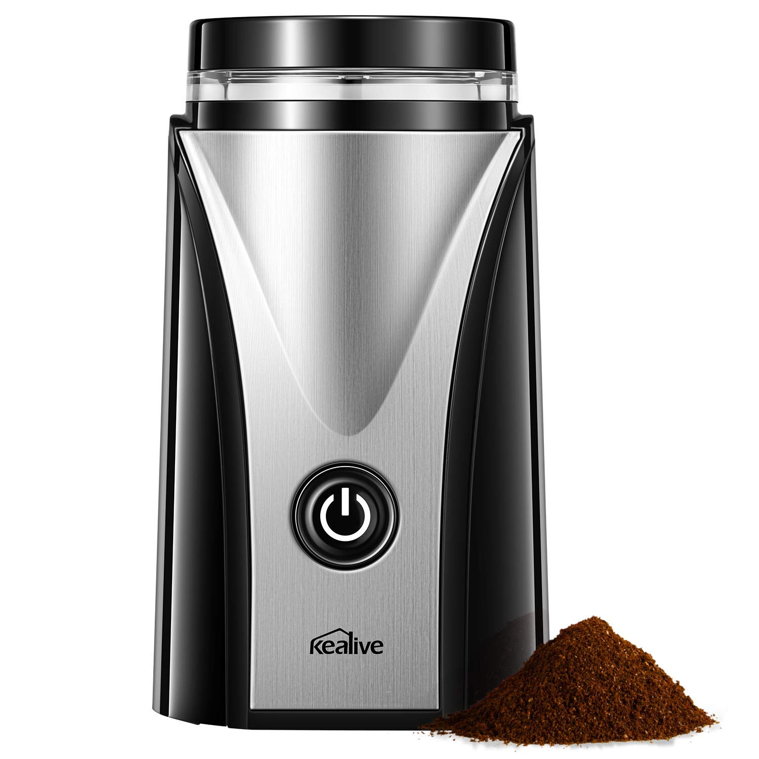 Electric Coffee Bean Spices Grinder Small Quiet Grinding Stainless