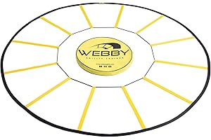 Webby Agility Trainer – Circle Speed and Agility Ladder for High Intensity Reactive Footwork Drills and Skills – A Circular Piece of Reaction Training Equipment That Changes The Way You Move