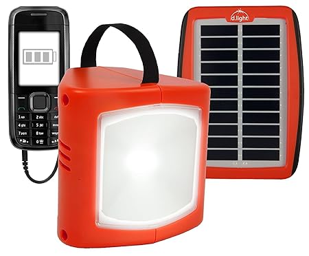 D.light Solar Lantern S320 Light and Mobile Charger (Multicolor)