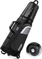 Findway Golf Travel Bag with Wheels Waterproof 50in+ ABS Top Case