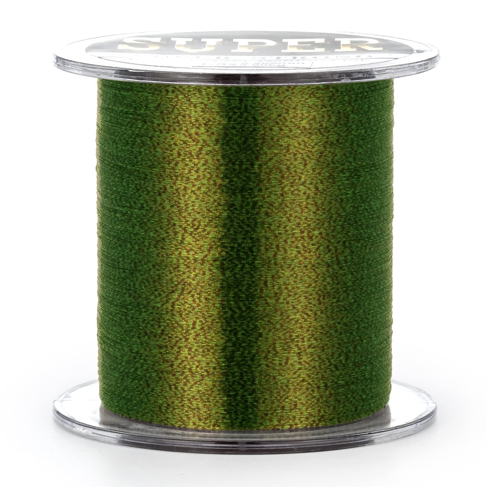 Dr.Fish 500M Carp Fishing Line Camouflage Nylon Line Invisible for Ambush Fishes Combine Monofilament & Fluorocarbon Material 12kg/26.4lb - Camo Green Spotted Strong Tension High Load String Spool