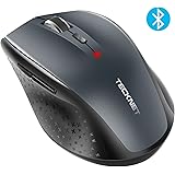 Bluetooth Mouse, TeckNet 3000DPI Wireless Mouse, 24 Month Battery Life With Battery Indicator, 3000/2000/1600/1200/800 dPi